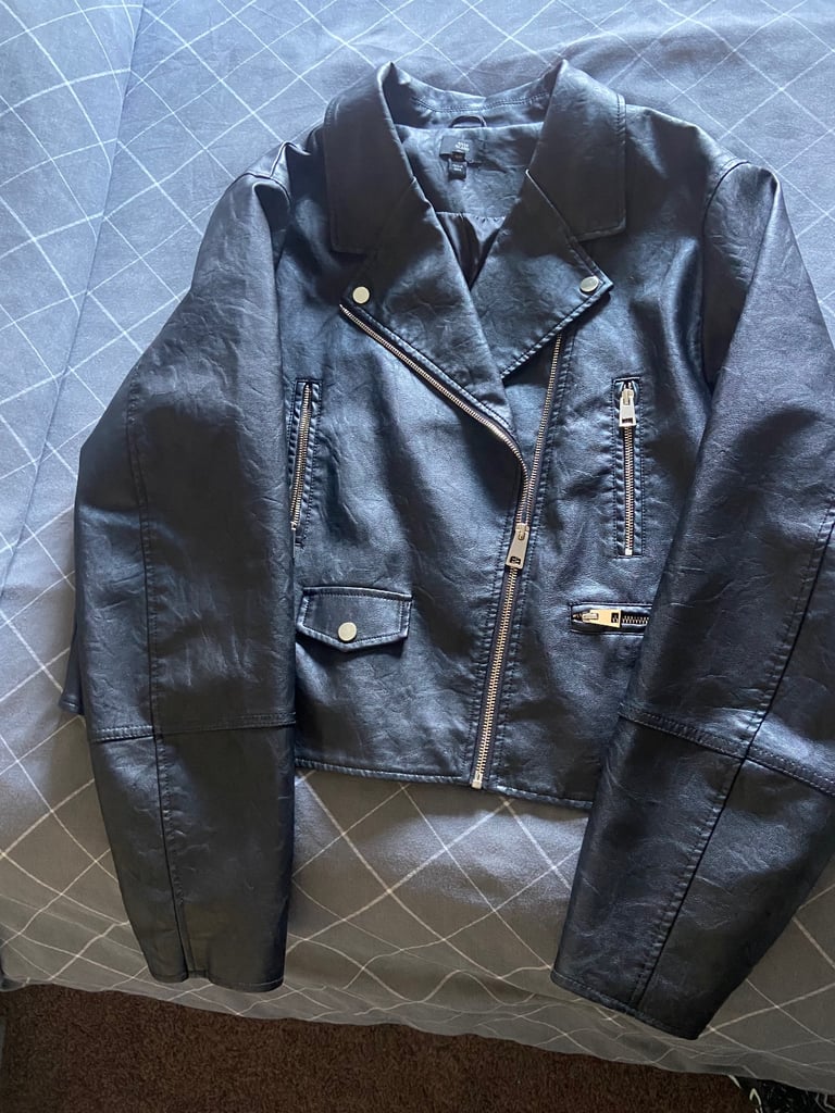 image for River island leather jacket size 20 