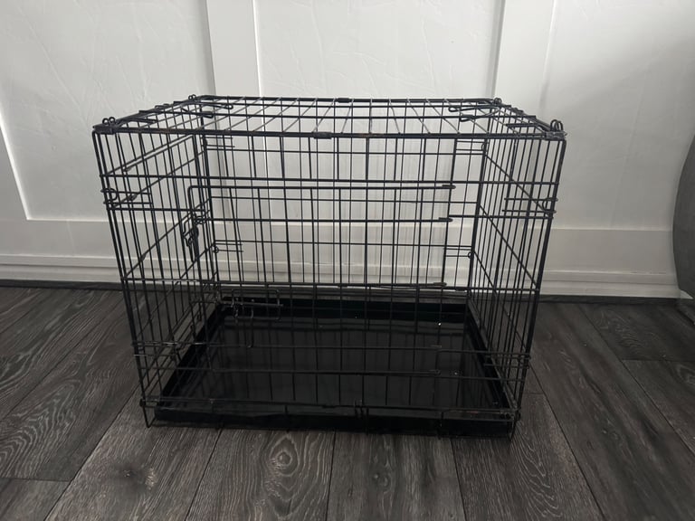 image for Black Metal Dog Crate Cage Puppy Training Whitefield Manchester
