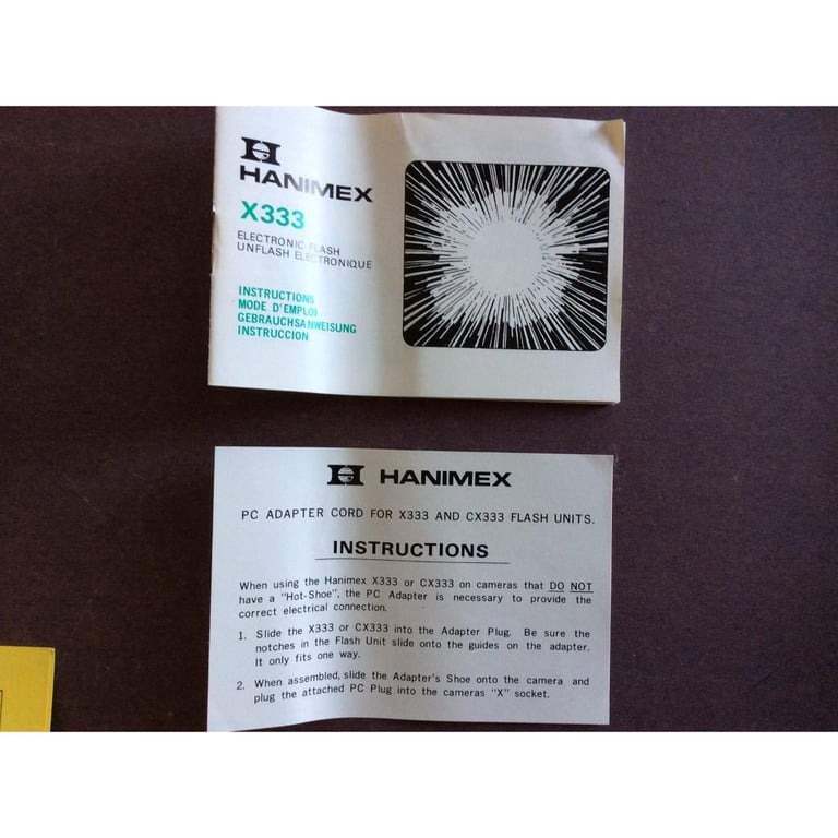 HANIMEX X333 Electronic Flash 