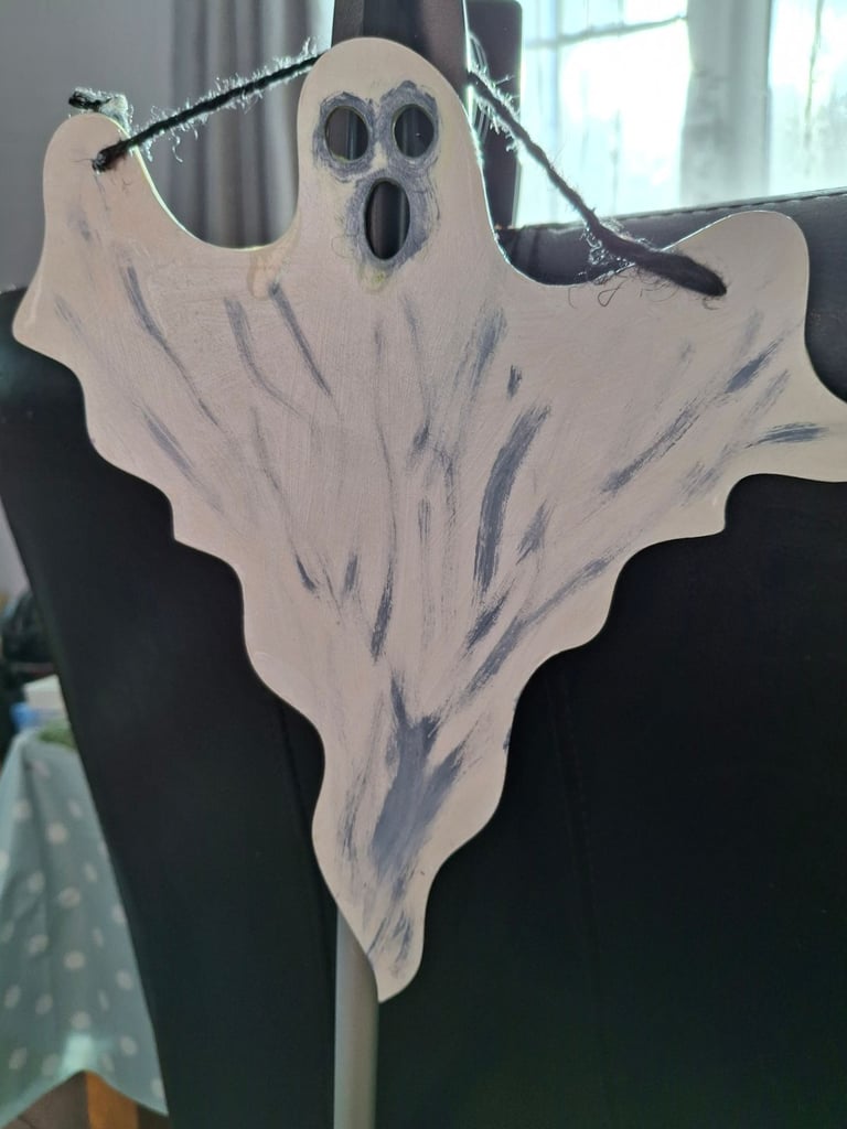 Hand painted halloween decorations