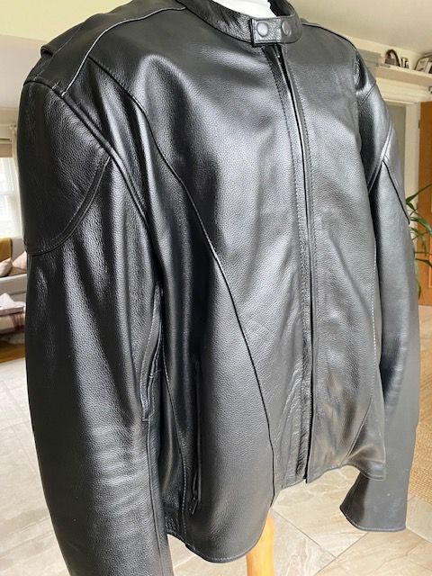 Xelement Advanced Motorcycle Gear Black Leather Jacket