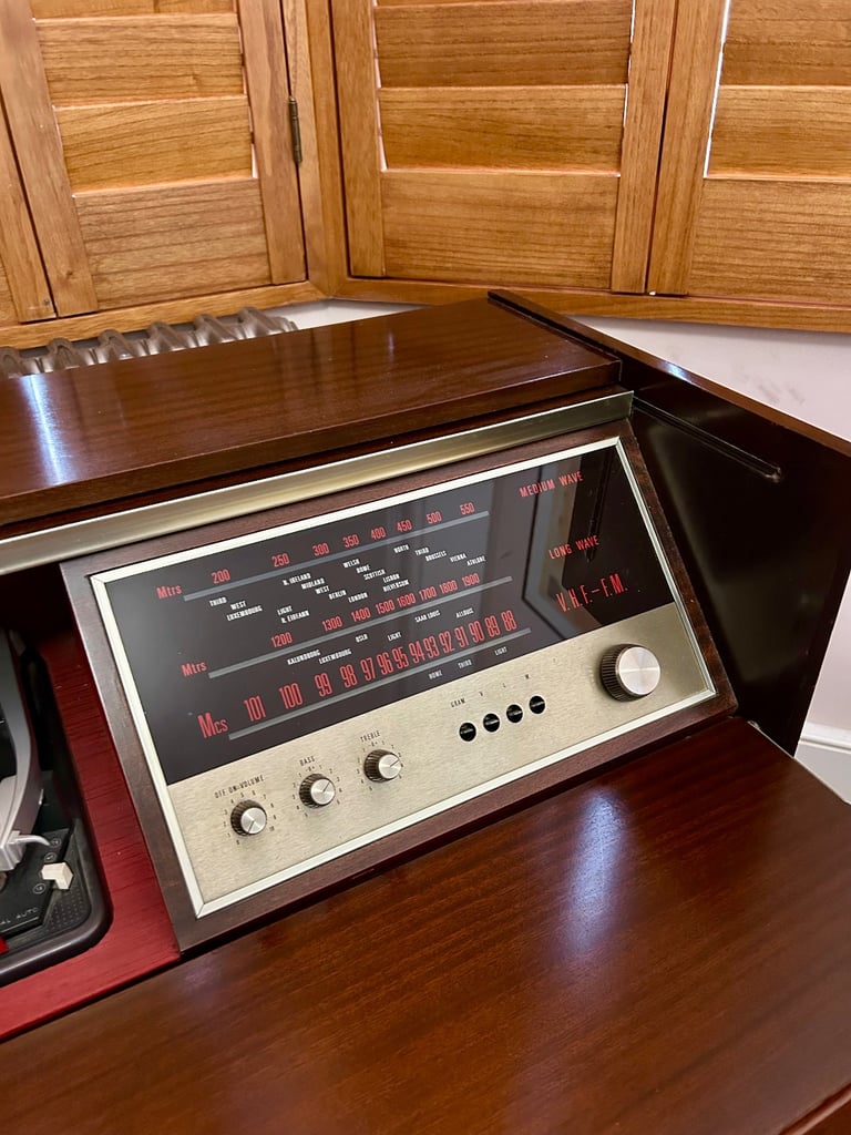 Midcentury Ferguson Radiogram with Garrard Turntable c.1960