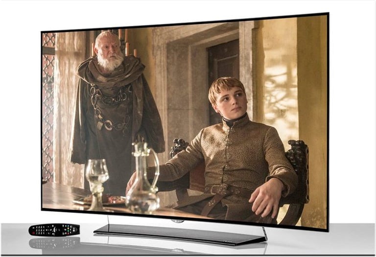 LG OLED TV 55" Curved and Canton DM 50 Sound box
