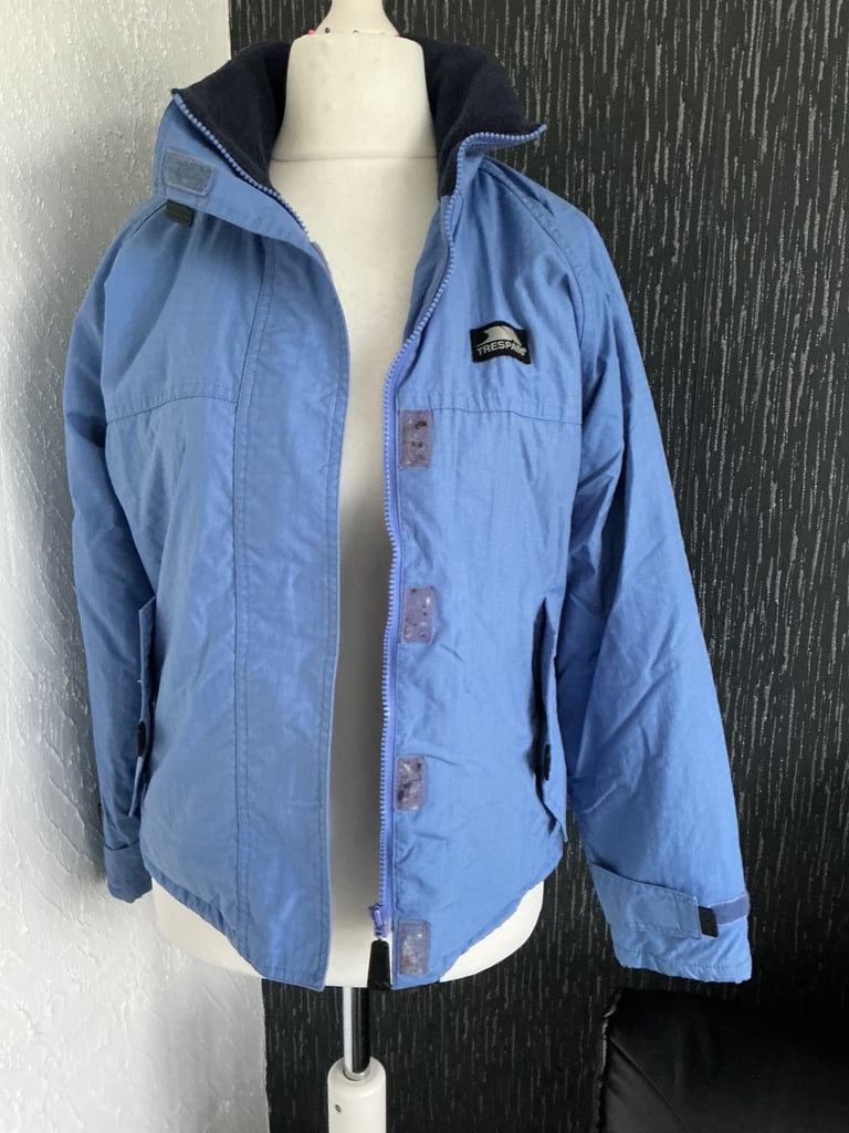 image for Ladies blue hooded jacket size 10.