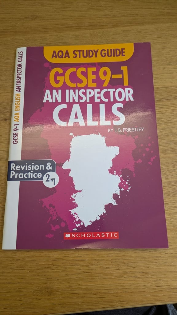 Scholastic AQA GCSE English Literature Study Guide An Inspector Calls