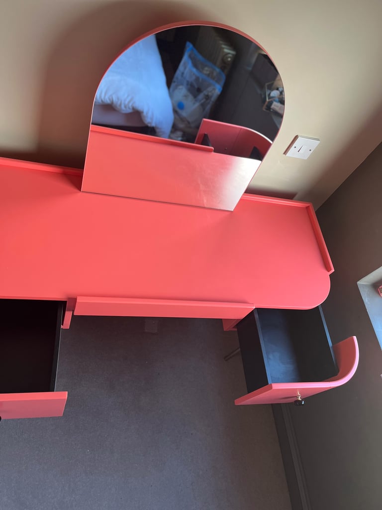Made. com Tandy Range Dressing Table Coral
