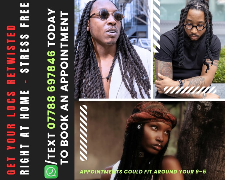 image for Afro‑Caribbean Locs Retwist at Home. Book Your Stress‑Free Appointment (Southampton)