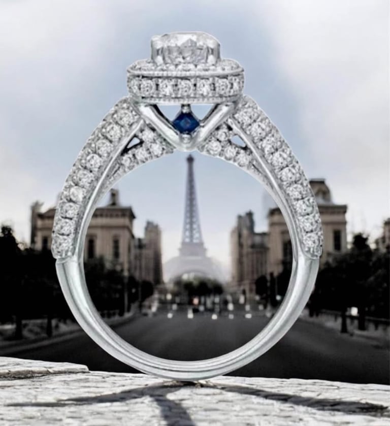 Vera Wang Halo Diamond Engagement Ring 18K 1.70ct Cost £8999