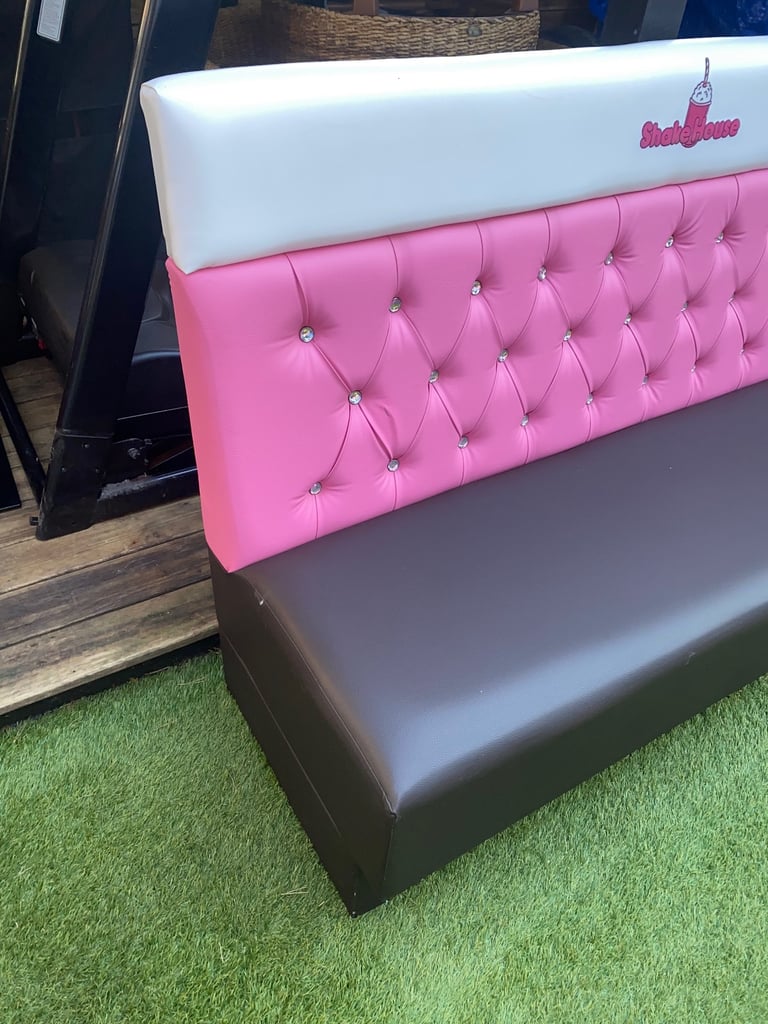 X 4 ,ICE CREAM/ MILKSHAKE PARLOUR SOFAS 185 Cm Length ,GOOD USED CONDITION ,LOCAL DELIVERY