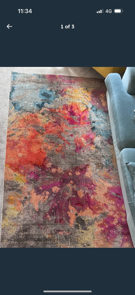 Large Colourful rug brand new 