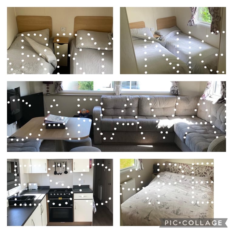 Lovely 3 bedroom CH & DG caravan on Marton mere Blackpool with DG, CH & Decking