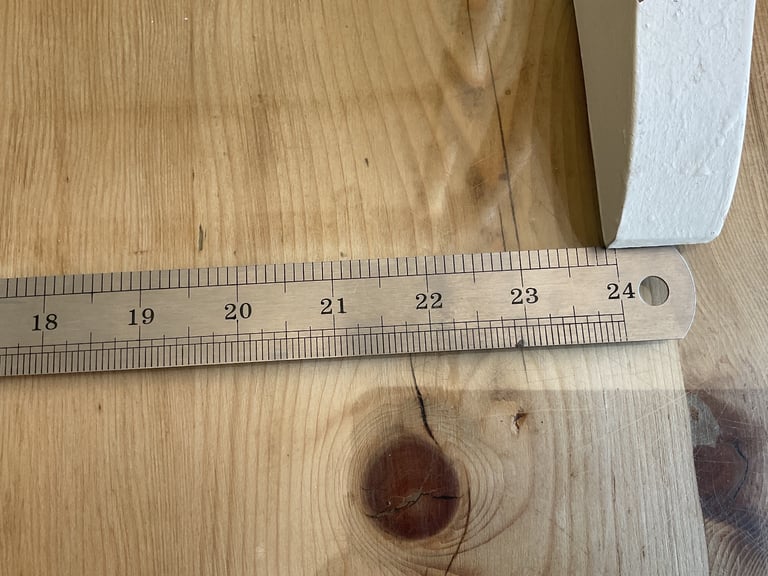 Traditional Retro Style Wooden Towel Rail Painted White Floor Standing