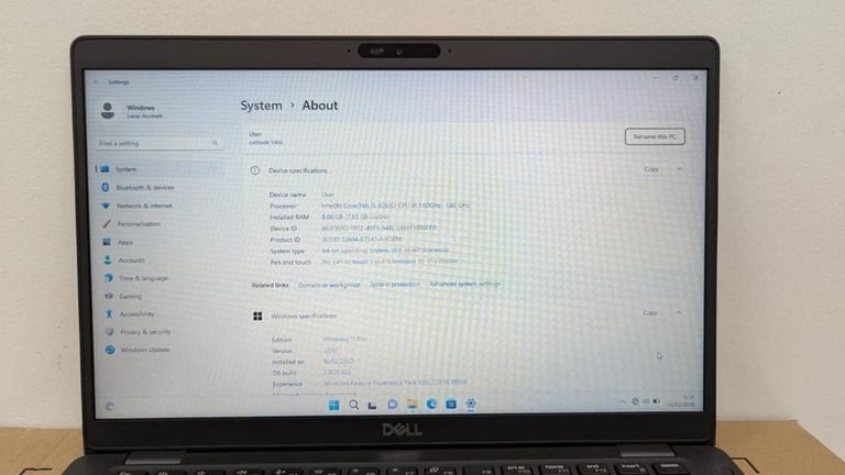 Mint Condition with box DELL Latitude 5400 Laptop | Core i5-8th Gen | 8GB RAM | 256GB SSD 