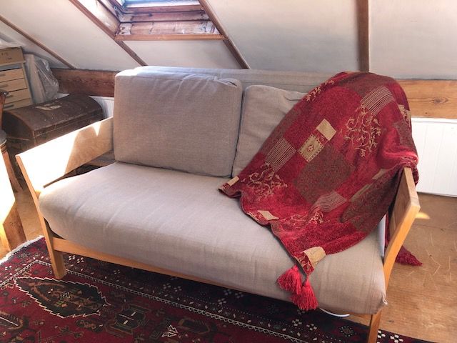 Solid Oak Sofa bed