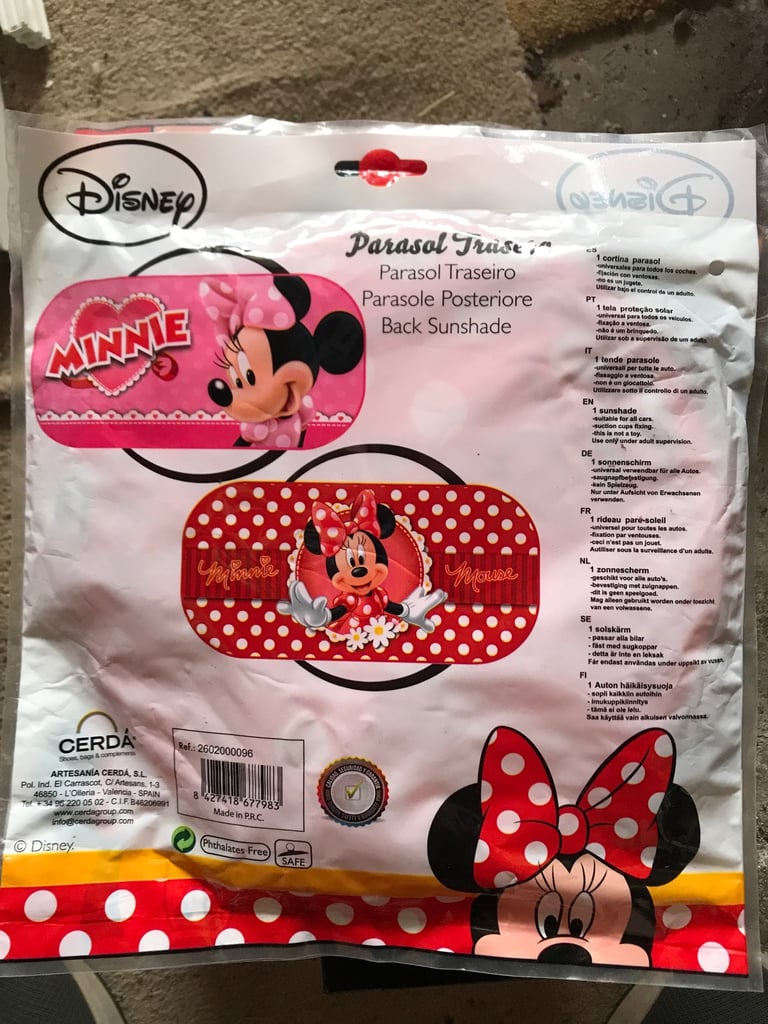 image for Minnie Mouse car window parasol sun blind