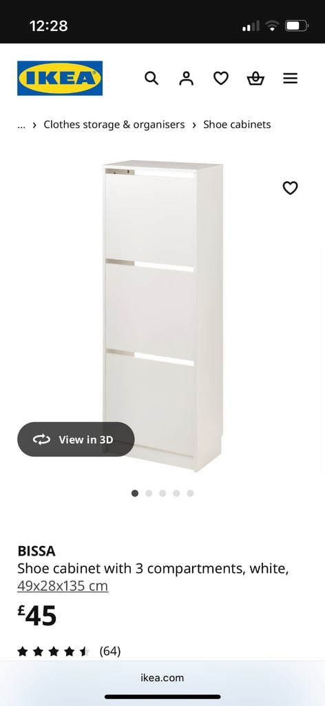 Ikea BISSA shoe storage 
