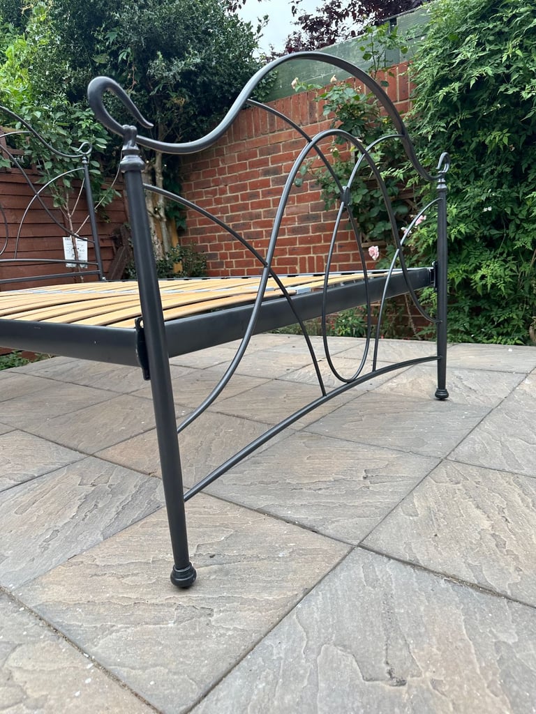 The Original Bed Company Ardo Iron Small Double Bed Frame, Great Condition, RRP £459