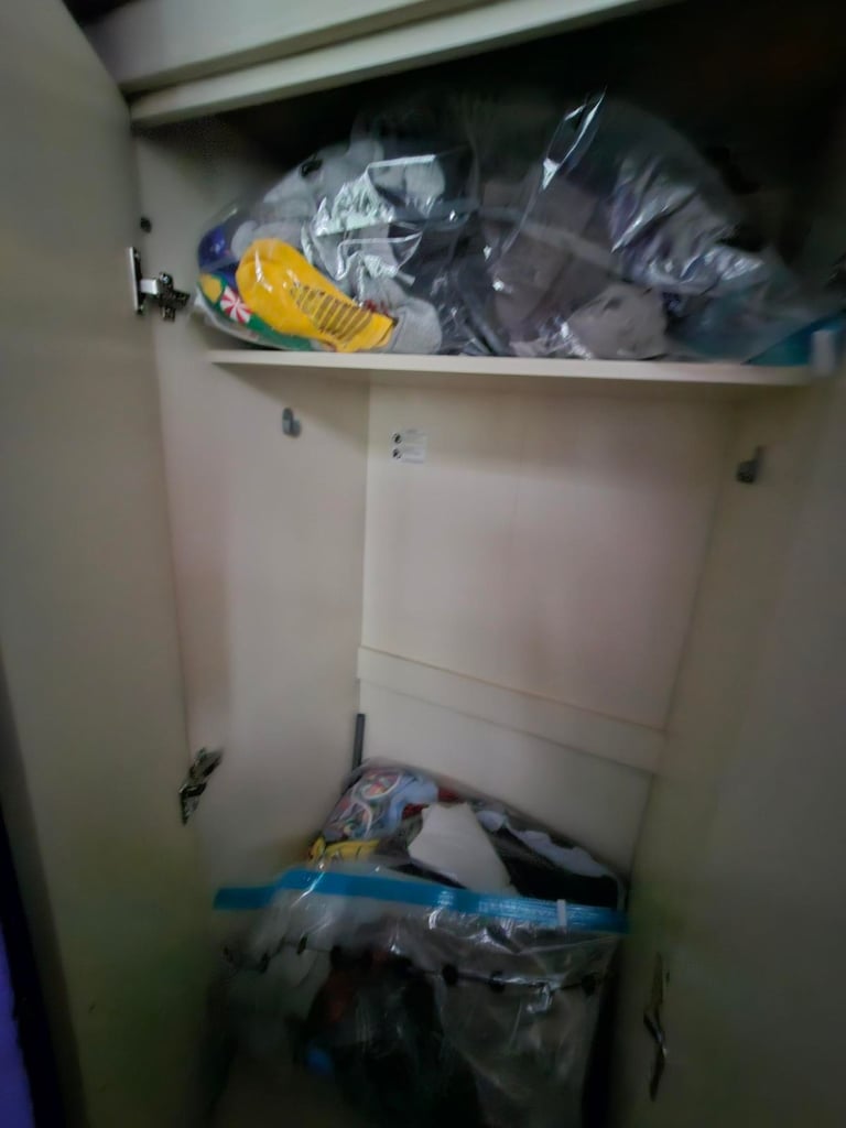 Lexington 3 Door 4 Drawer Grey Combination Wardrobe
