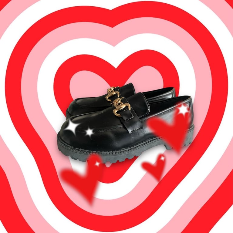 Real Leather Black shoes 39/4.5 