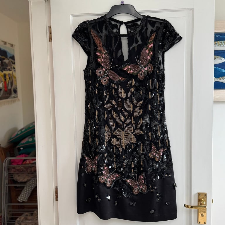 Sparkly sequined Ted Baker cocktail dress size 12