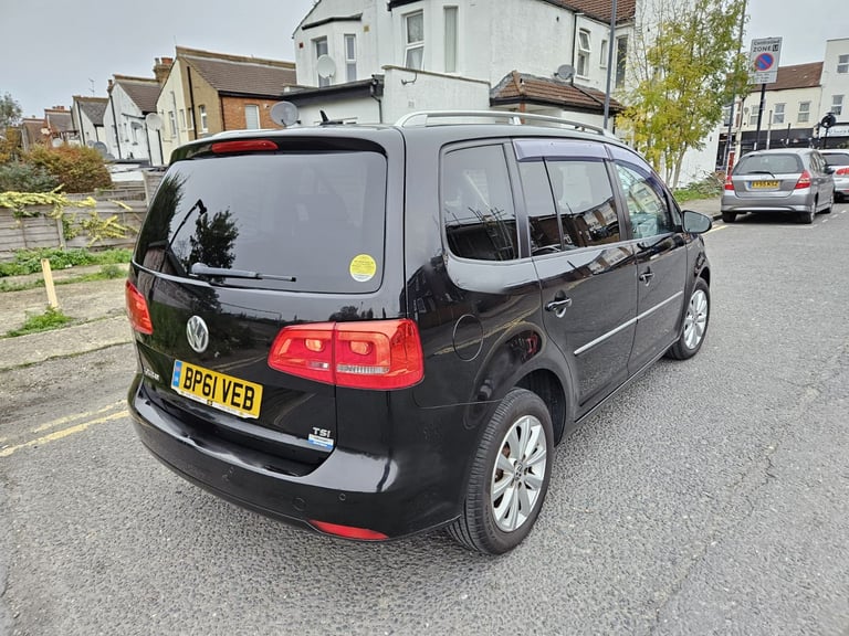 Black Volkswagen Touran 1.4 Petrol Automatic , 2012, 1380 (cc) MPV - 7 Seater