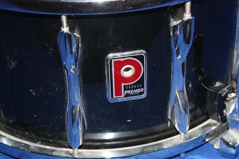 Premier Black Shadow 14in x 8in Snare Drum ~ 10 Hole Die Cast Hoops ~ Flo Beam Mechanism ~ £395 ono