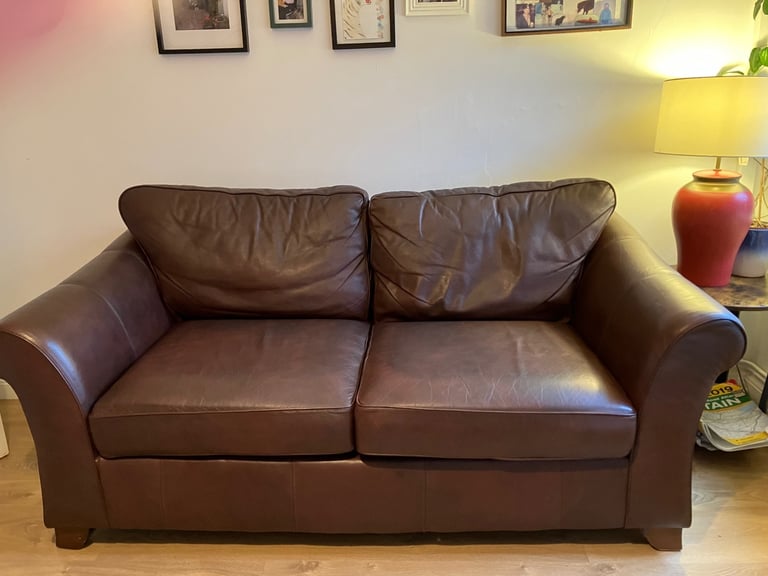 Large two seater leather settee from Marks and Spencer’s 