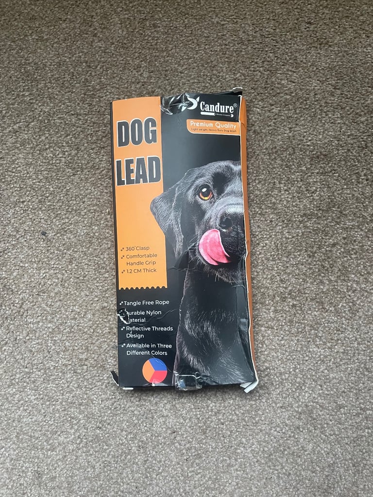 Candure Lightweight, Heavy Duty, Reflective, Padded, 5ft Dog Lead