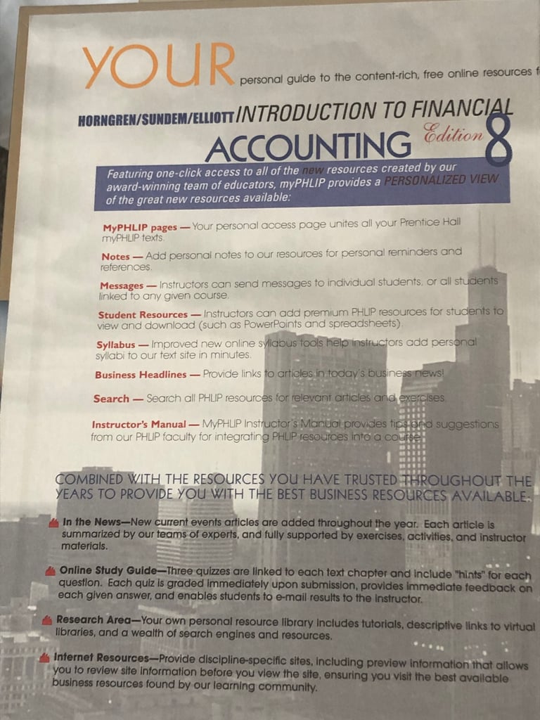 Introduction to Financial Accounting ~ REDUCED!!!