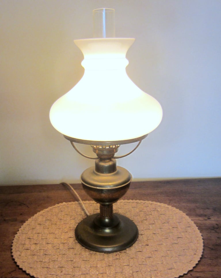 image for Vintage Electric Brass Lamp
