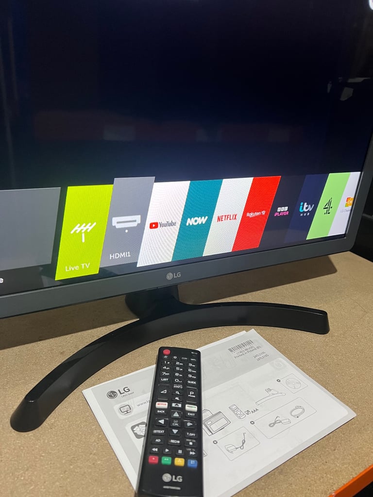 Lg 28 inch led smart tv with stand fully Wi-Fi can deliver 