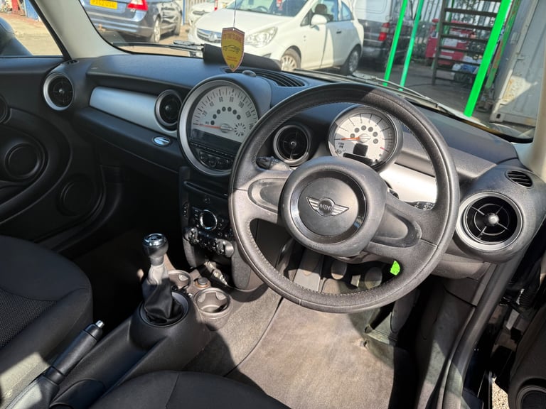2012 (62) Mini One 1.6 Petrol Black with Black/Grey Interior ,1 Previous Owner
