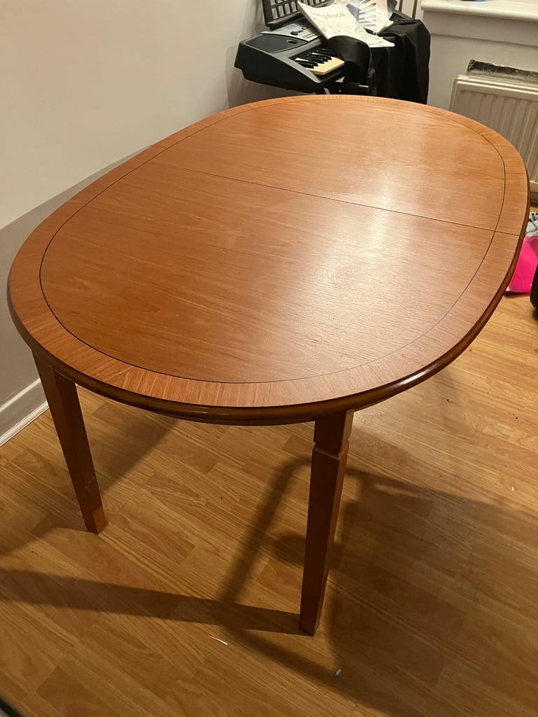 Dining room suite , oval extending table  & 6 chairs for sale