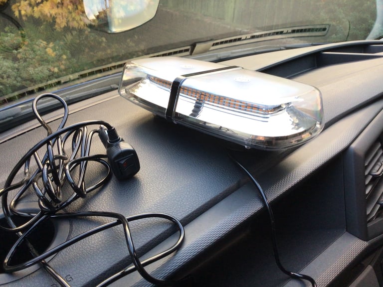 72 LED Car Roof Recovery Light Bar Warning Strobe Flashing Magnetic Beacon Amber.