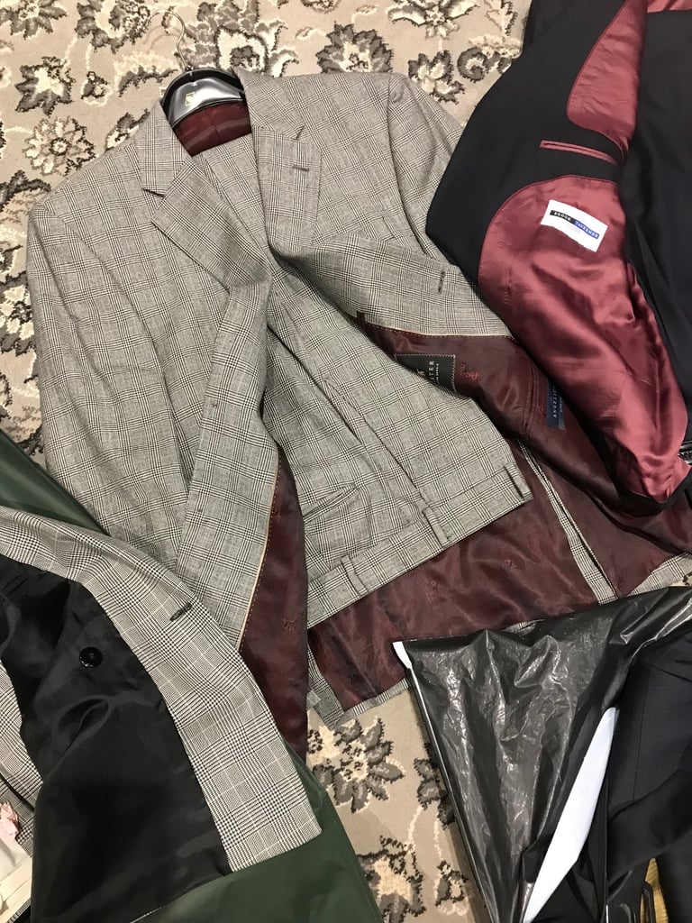 Men’s smart suits bundle or can be bought separately. Offers welcome 