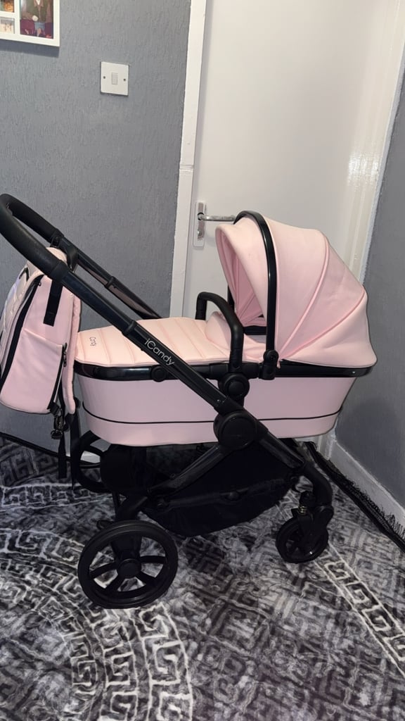 Icandy pink pram