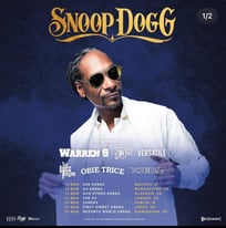 SNOOP DOGG SEATED TICKET AVAILABLE FOR PICK UP BELFAST CITY CENTRE 