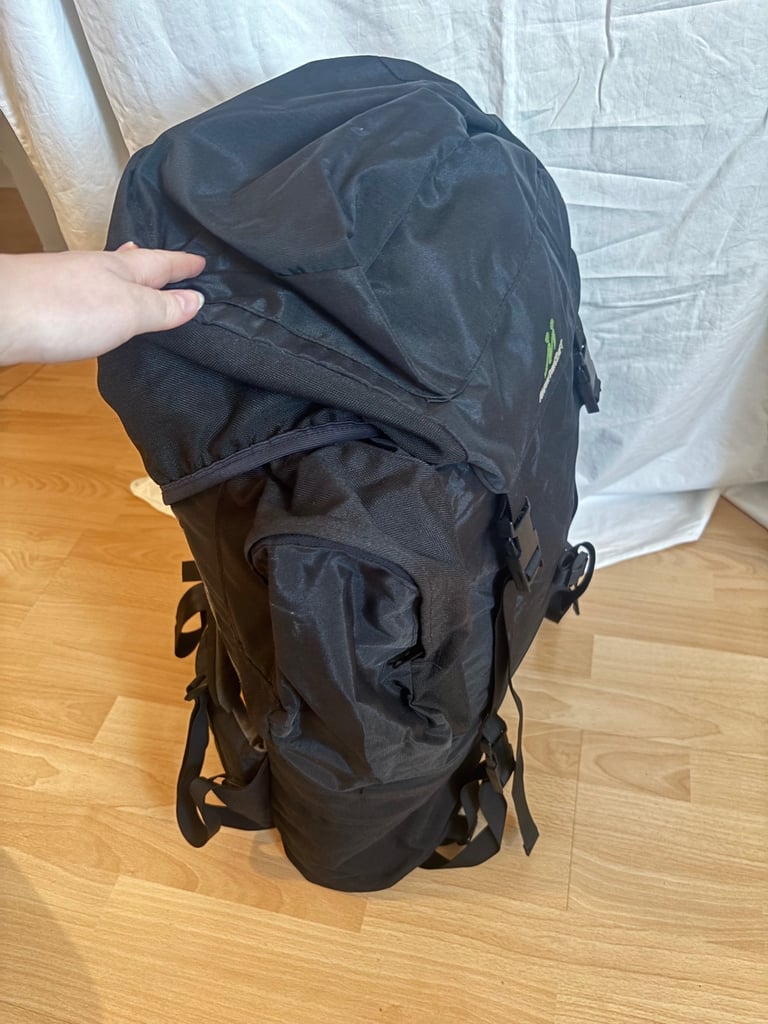 Hiking Backpack Black 60L (ish)