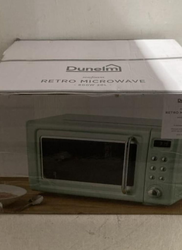 image for Dunelm Retro 20L 800W Microwave Mint