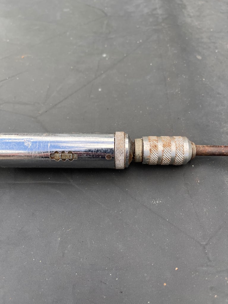 Vintage Industrial Spiral Ratchet Screwdriver