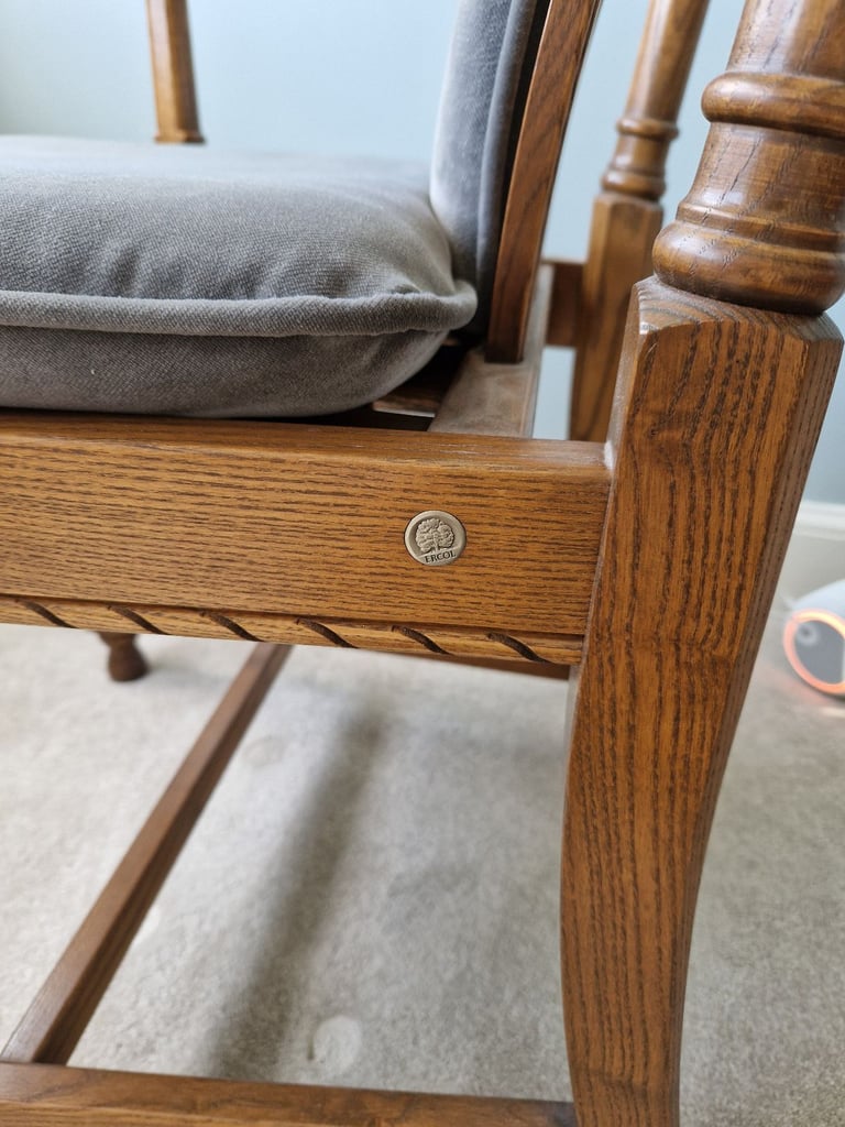 Ercol High Back Dining Chairs Reupholstered 