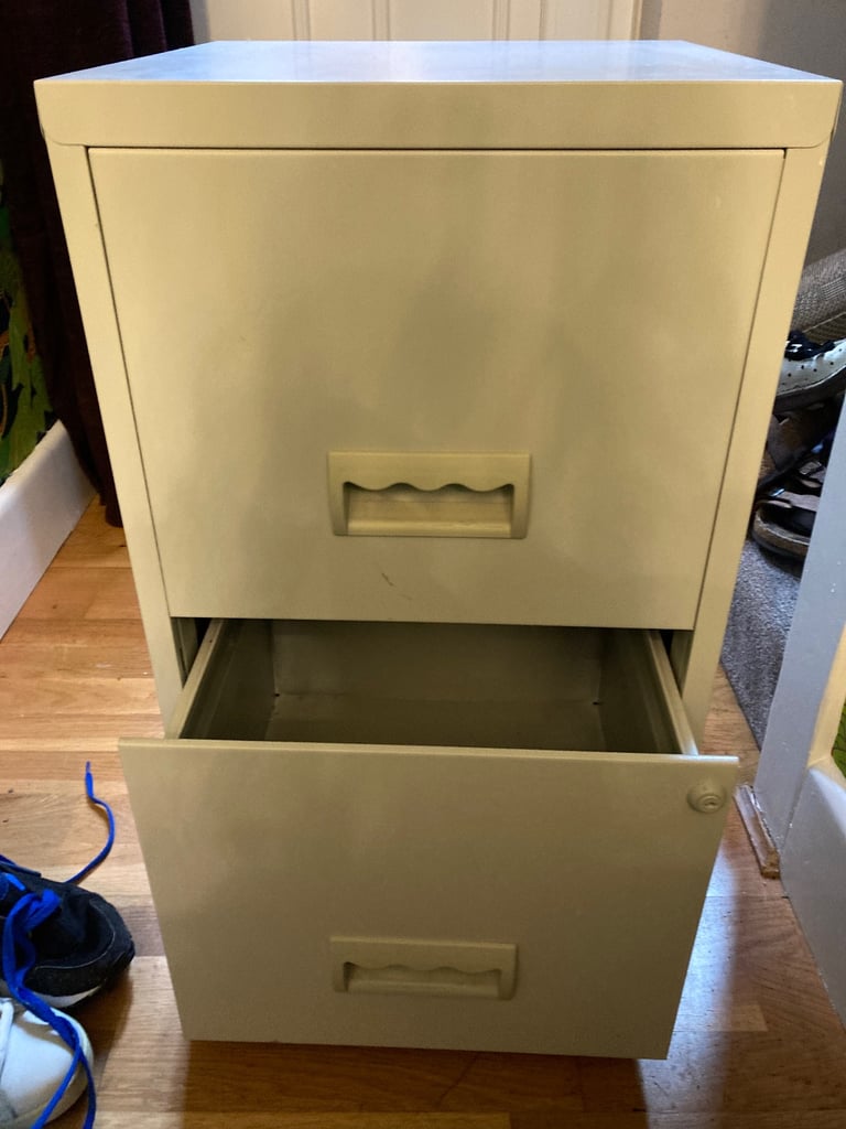 2 drawers metal