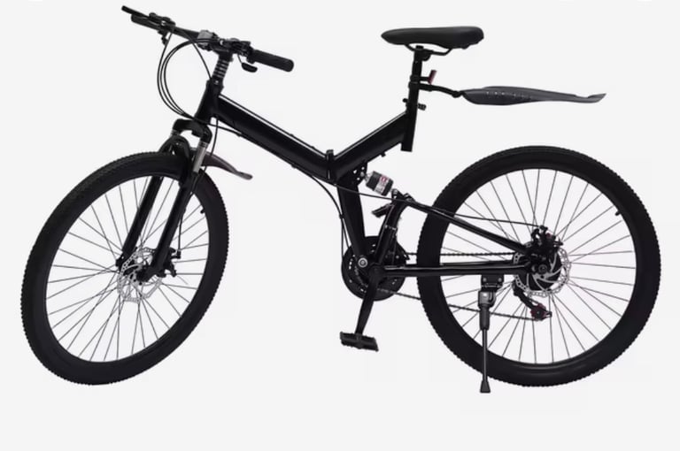 26-inch Mountain Bike,21-Speed, Foldable, Adjustable,Hydraulic Disc Brake+ Free accessories
