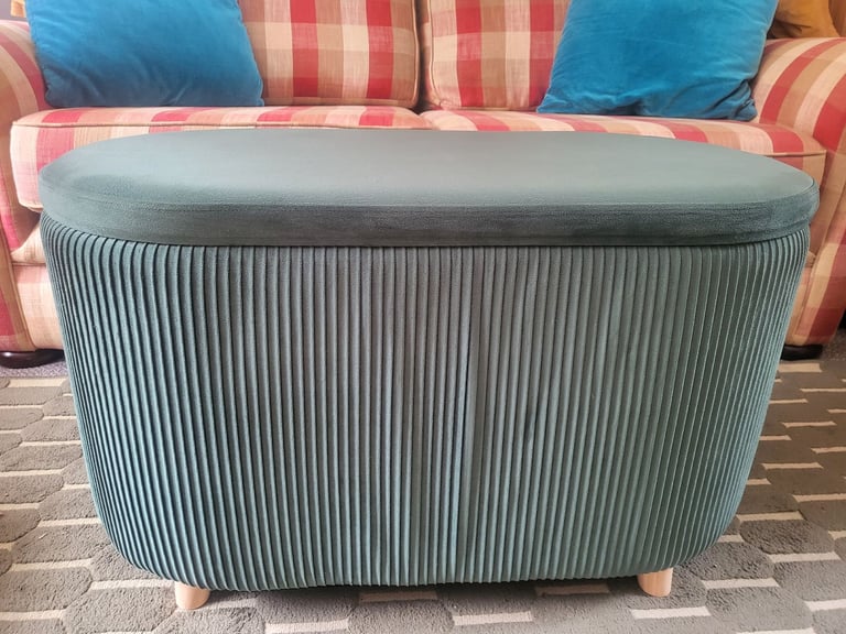 Dunelm Florence Velvet Ottoman