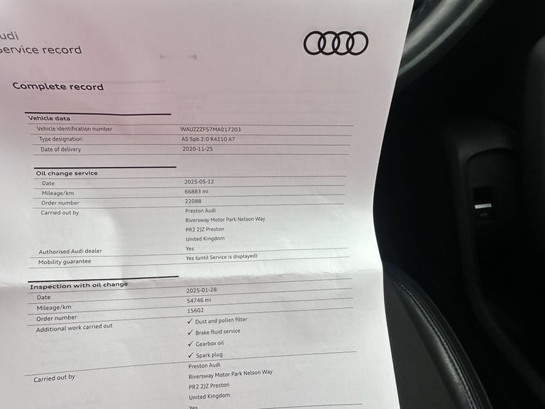 2020 Audi A5 2.0 TFSI 35 Sport Sportback 5dr Petrol S Tronic Euro 6 (s/s) (150 ps) Hatchback Petr...