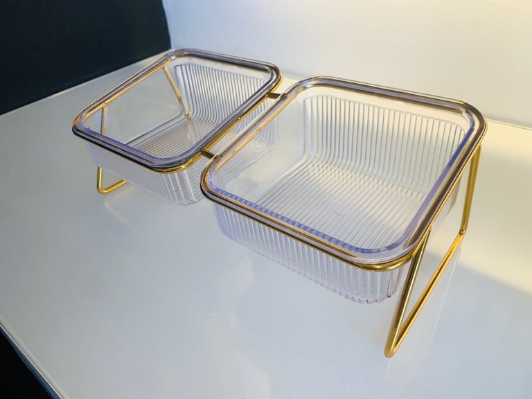 Double cat/ small dog food bowl 