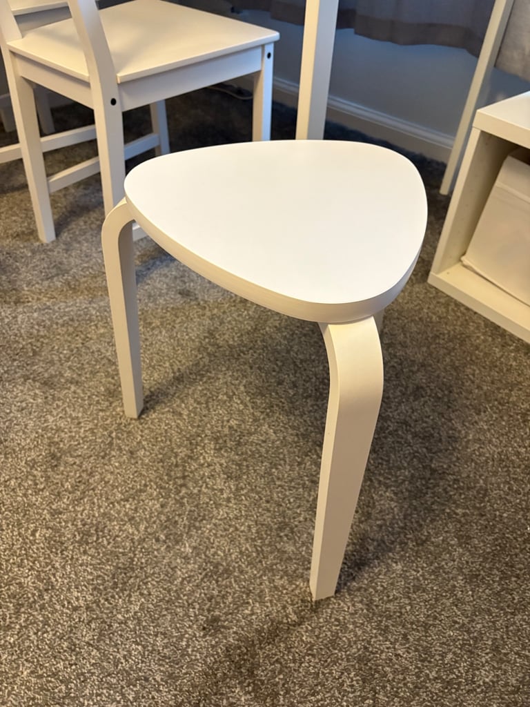 image for IKEA 2 white stools - gone 