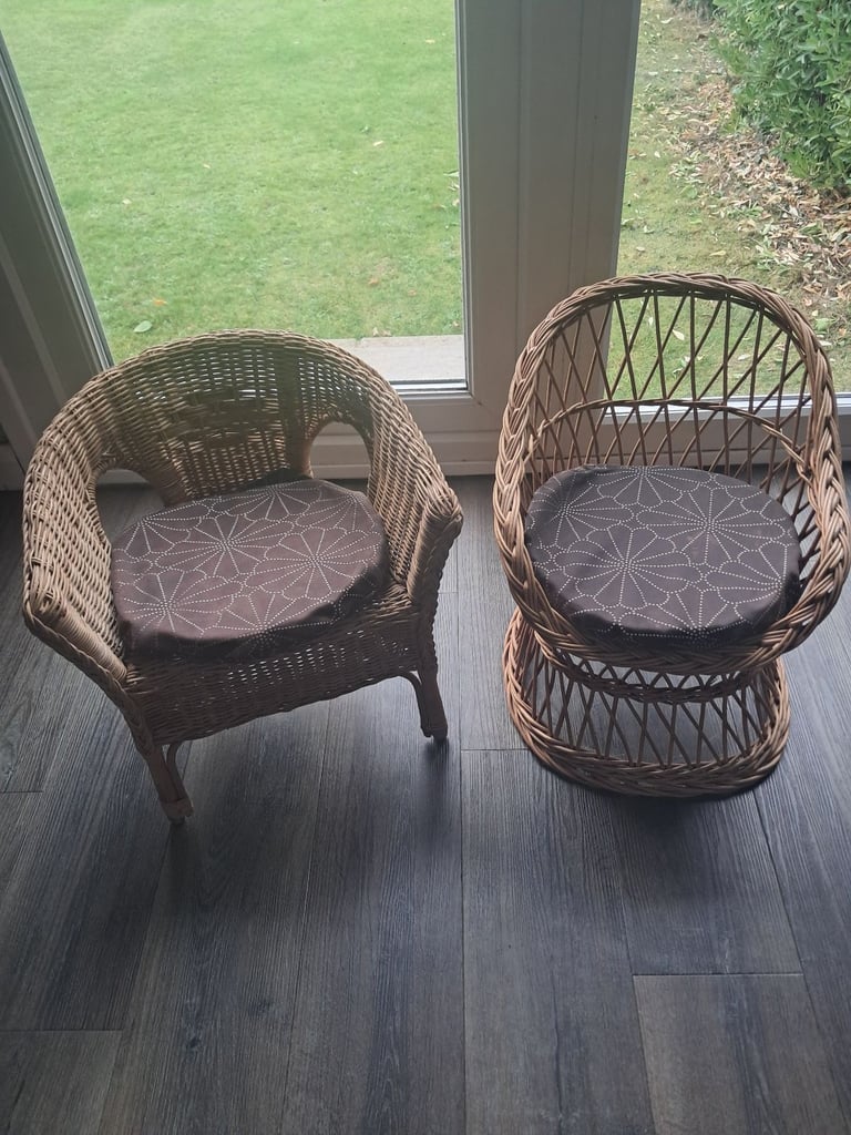Childrens wicker chairs