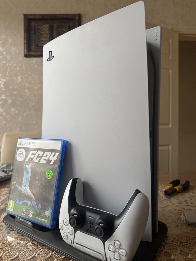 image for Ps5 Disc Edition- with game and cooling stand 
