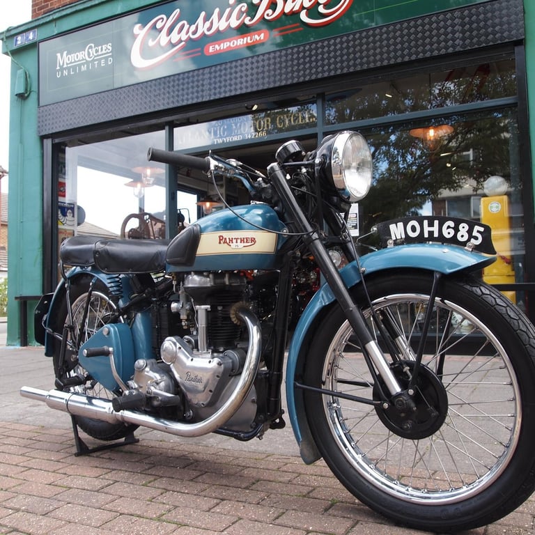 1952 Panther M75 350cc With Buff Logbook Running Condition Last Owner 10 Years